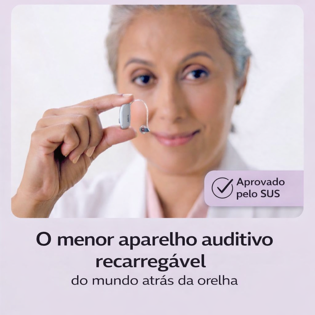 Aparelho auditivo de venda livre Siemens × Jabra Enhance Select 700 de nível clínico, compatível com Bluetooth para iOS/Android.
