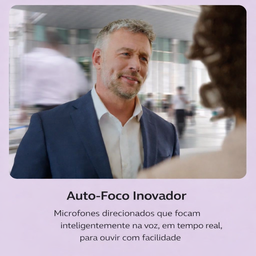 Aparelho auditivo de venda livre Siemens × Jabra Enhance Select 700 de nível clínico, compatível com Bluetooth para iOS/Android.