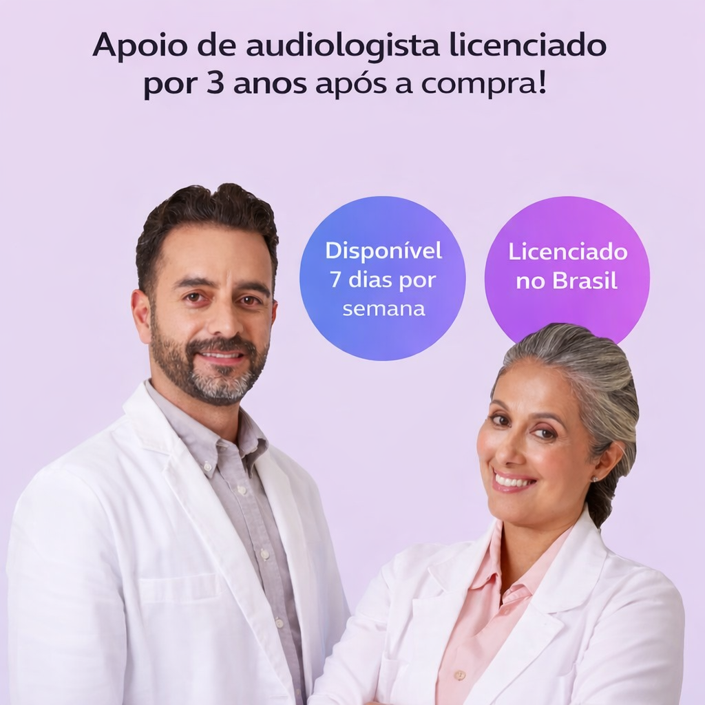 Aparelho auditivo de venda livre Siemens × Jabra Enhance Select 700 de nível clínico, compatível com Bluetooth para iOS/Android.