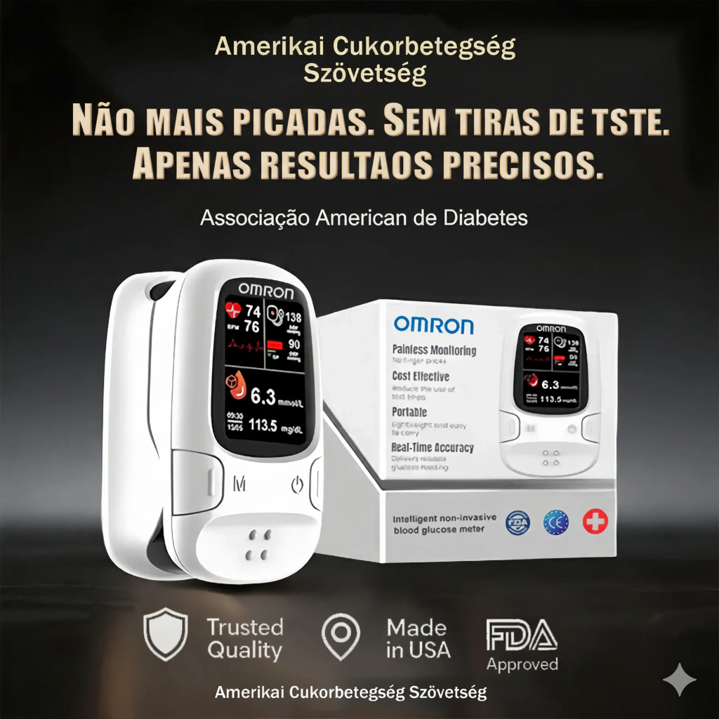 Omron™ Apresenta Novo Medidor Inteligente de Glicose no Sangue Não Invasivo 🔥Fabricado nos EUA🔥