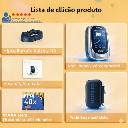 🔥🔥Medidor de Glicose Sanguínea por Infravermelhos Omron™, 2026🔥