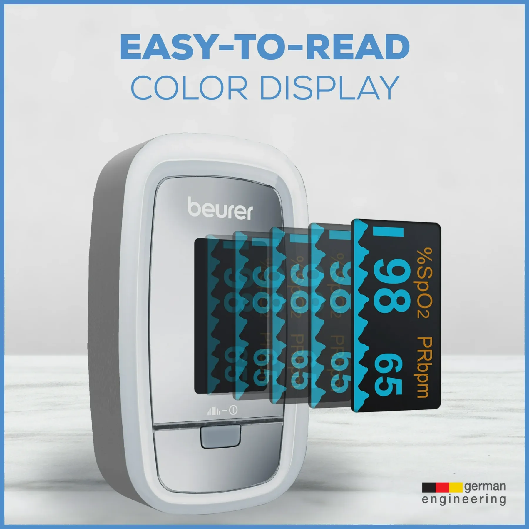 Medidor de glicemia digital de dedo Omron PO30, sem agulha, inclui 2 pilhas de 1,5 V, 1 por caixa.