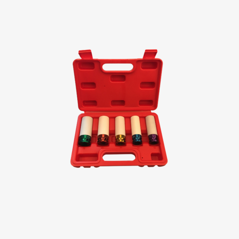 Colorful tire sleeve for motorcycle showcasing vibrant design