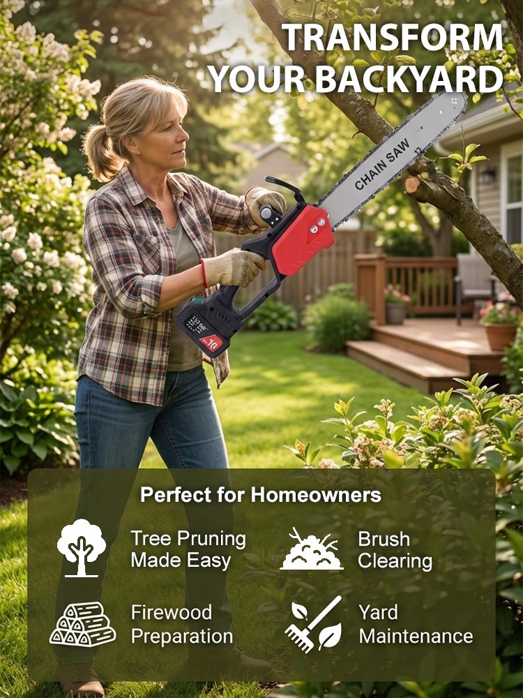 Upgraded high-power woodworking electric chainsaw