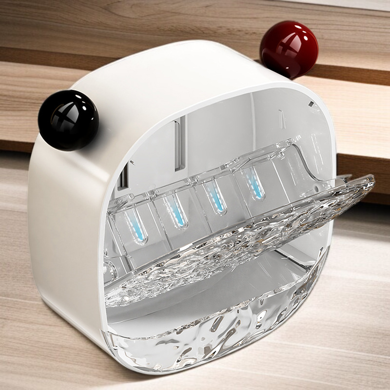 Home sink area with Bear soap box