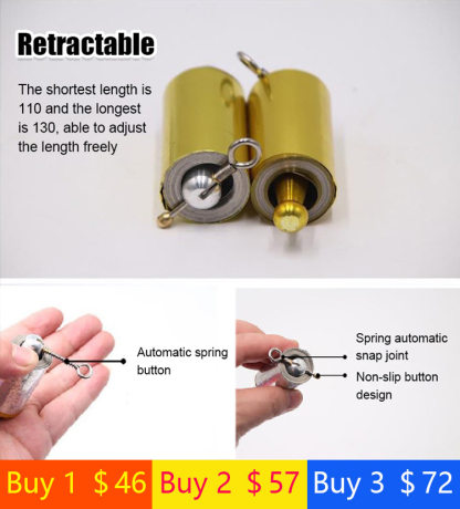 Telescopic deformation metal rod