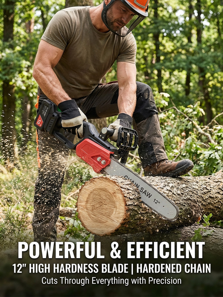 Upgraded high-power woodworking electric chainsaw