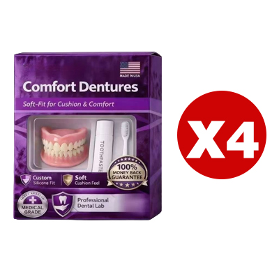 Selbstbewusstes Lächeln – Vollprothesen-Set (Ober- und Unterkiefer)