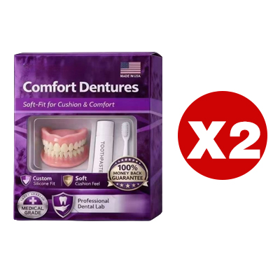 Selbstbewusstes Lächeln – Vollprothesen-Set (Ober- und Unterkiefer)