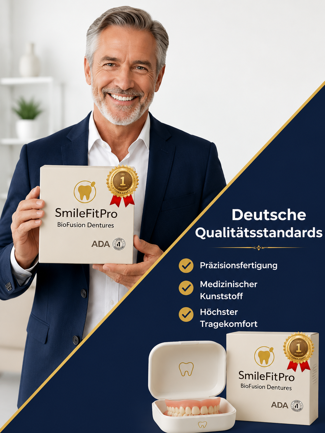 Der neue individuell angepasste Vollfunktions-Zahnersatz