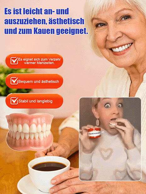 Tragbares Zahnprothesen-Etui Set – Lächeln Sie wieder selbstbewusst