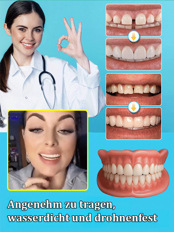 [Perfektes Lächeln in 1 Sekunde] Unsichtbare Silikon-Veneers – Täuschend echt