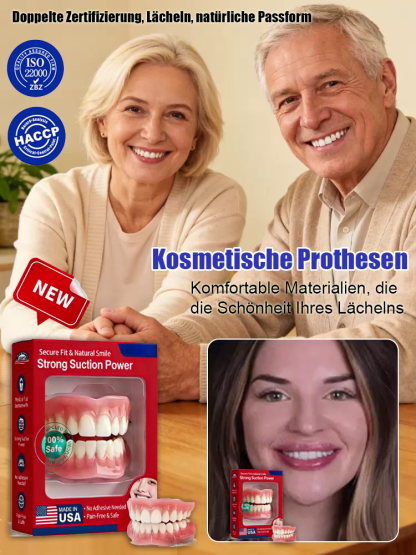 Tragbares Zahnprothesen-Etui Set – Lächeln Sie wieder selbstbewusst