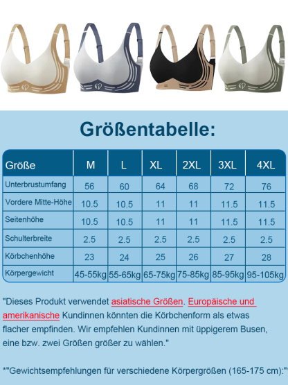 Nahtloser, weicher BH ohne Bügel für große Brüste