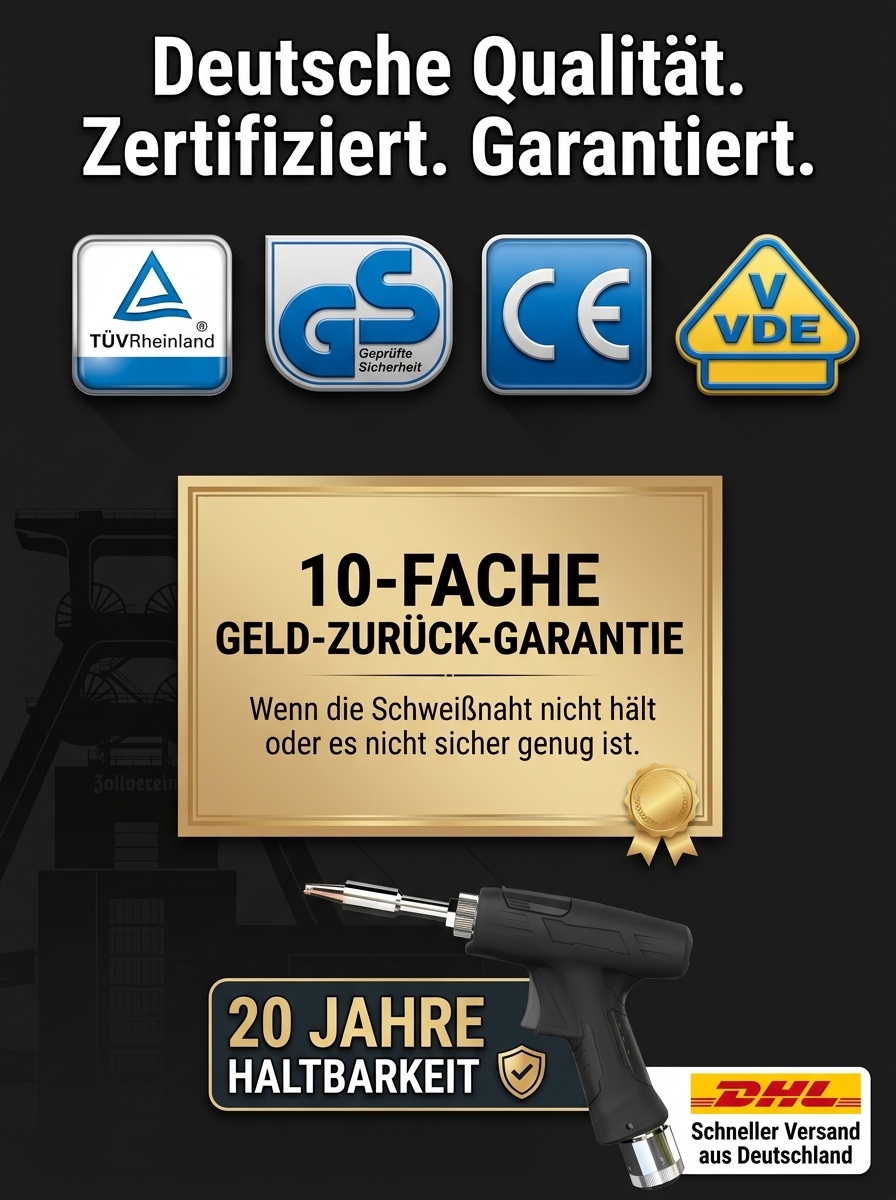  【90 ℃-480 ℃ einstellbar】 Handheld-Laserschweißmaschine