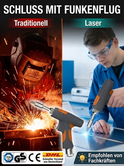  【90 ℃-480 ℃ einstellbar】 Handheld-Laserschweißmaschine