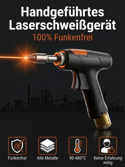  【90 ℃-480 ℃ einstellbar】 Handheld-Laserschweißmaschine