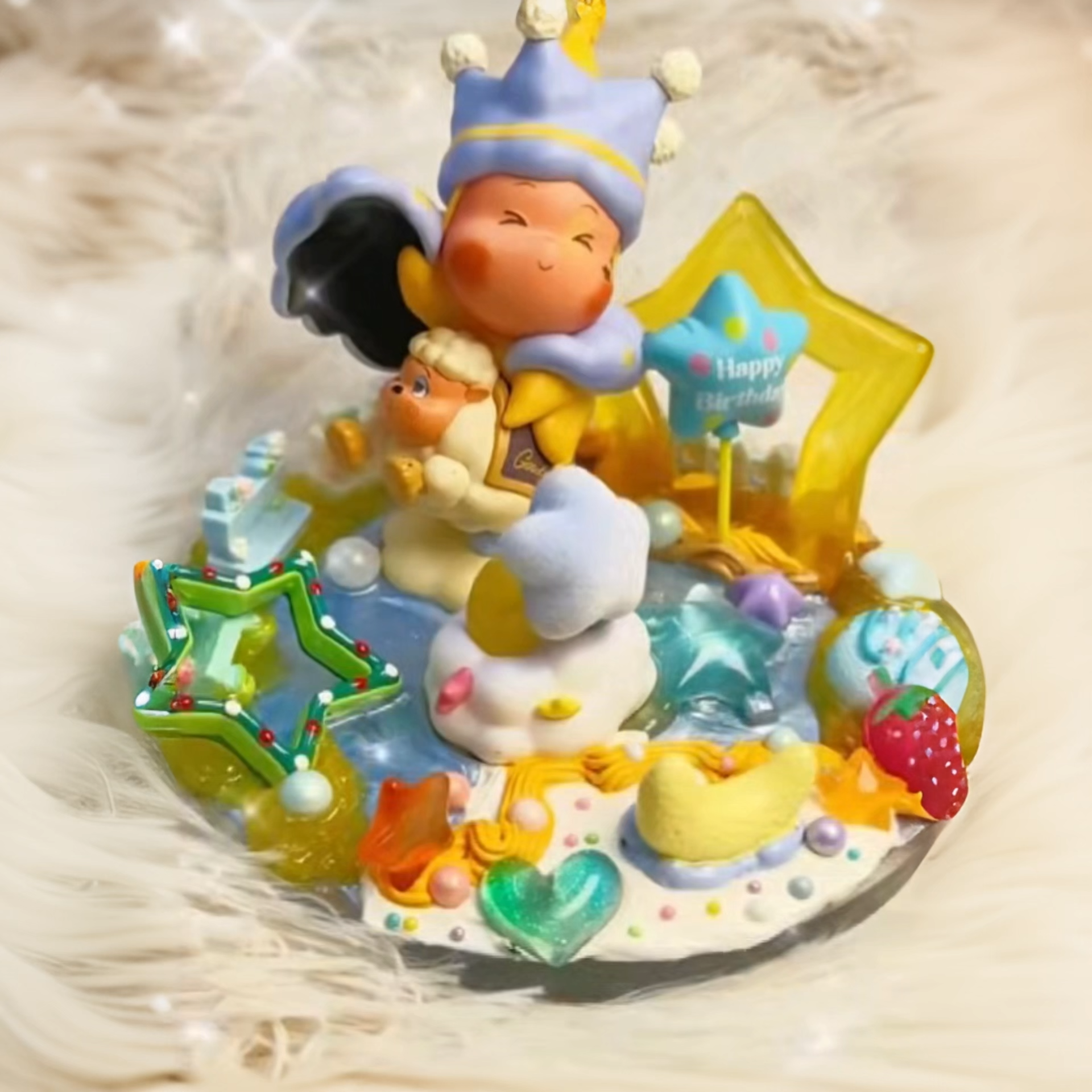 Genuine Pop Mart DIY Dreamy Birthday Scene | Adorable Desk Decor for Women & Girls