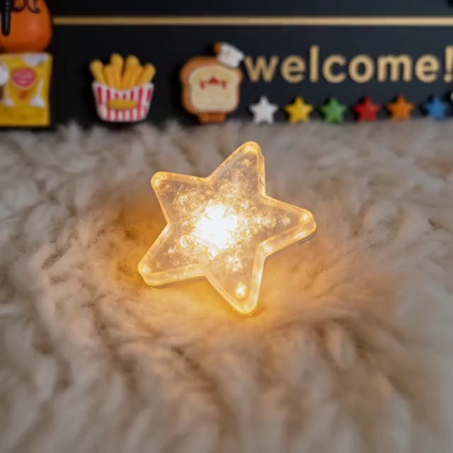 Handmade Whimsical Door Sign with Star Figures & Sweet Decor - Customizable House Number Plaque for Home Entryway
