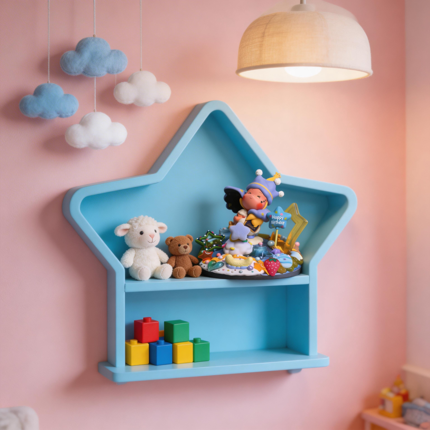 Genuine Pop Mart DIY Dreamy Birthday Scene | Adorable Desk Decor for Women & Girls