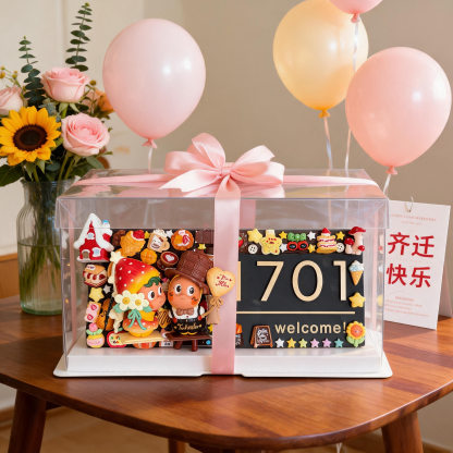 Handmade Cream Glue Door Sign with Twinkle Twinkle Star Figures - Custom House Number Plaque, Whimsical Apartment Decor & New Home Gift for Women