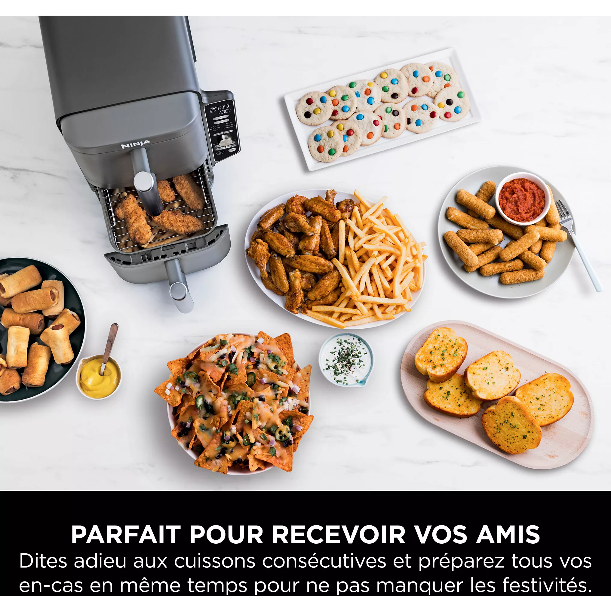 NINJA Friteuse sans huile NINJA Double Stack XL 9,5 L SL400EU