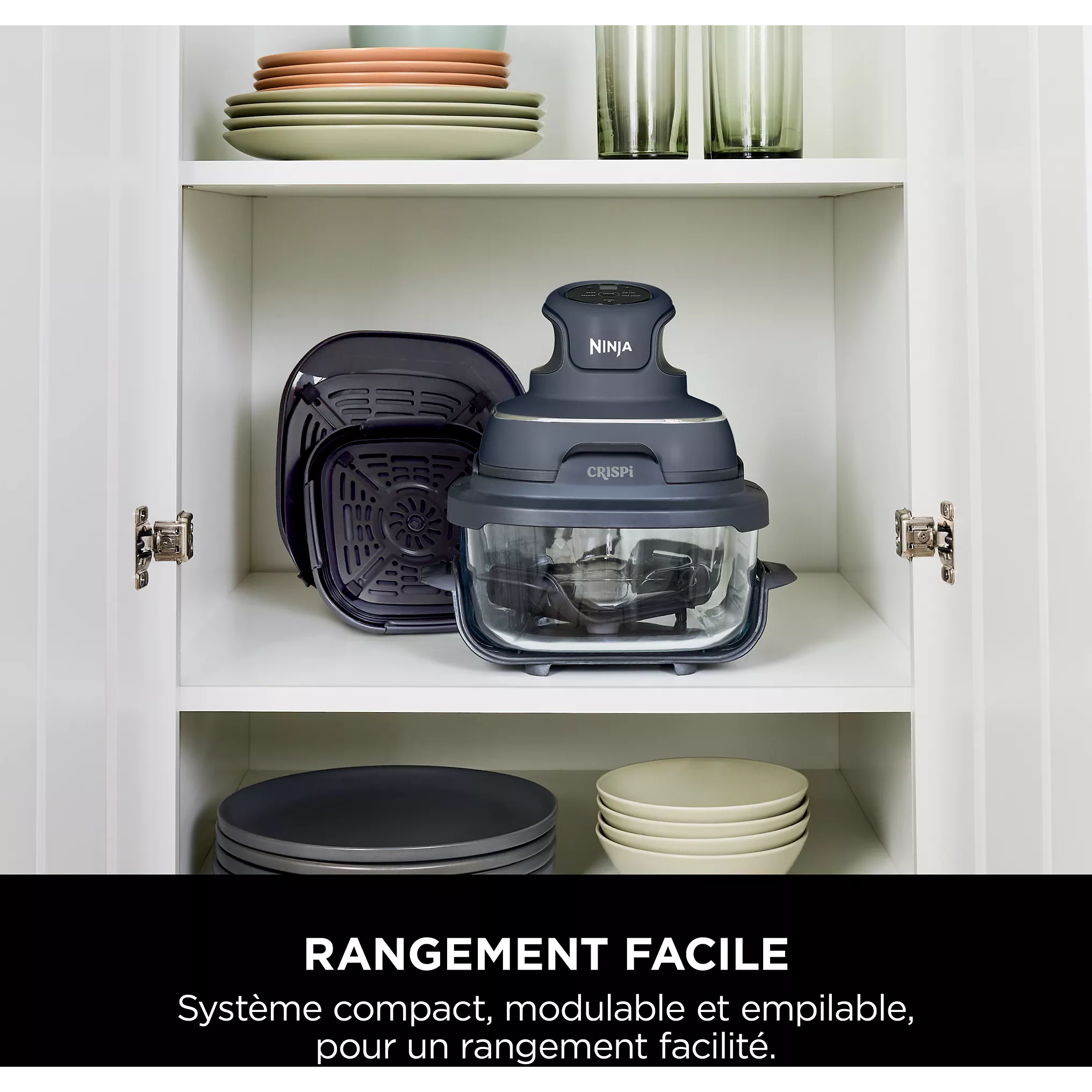 NINJA Friteuse sans huile NINJA CRISPi 4-in-1 FN101EUGY : La Révolution Culinaire Compacte