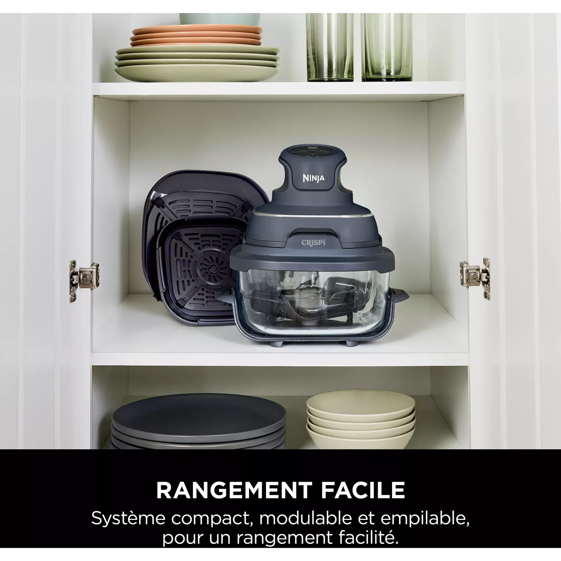 NINJA Friteuse sans huile NINJA CRISPi 4-in-1 FN101EUGY : La Révolution Culinaire Compacte