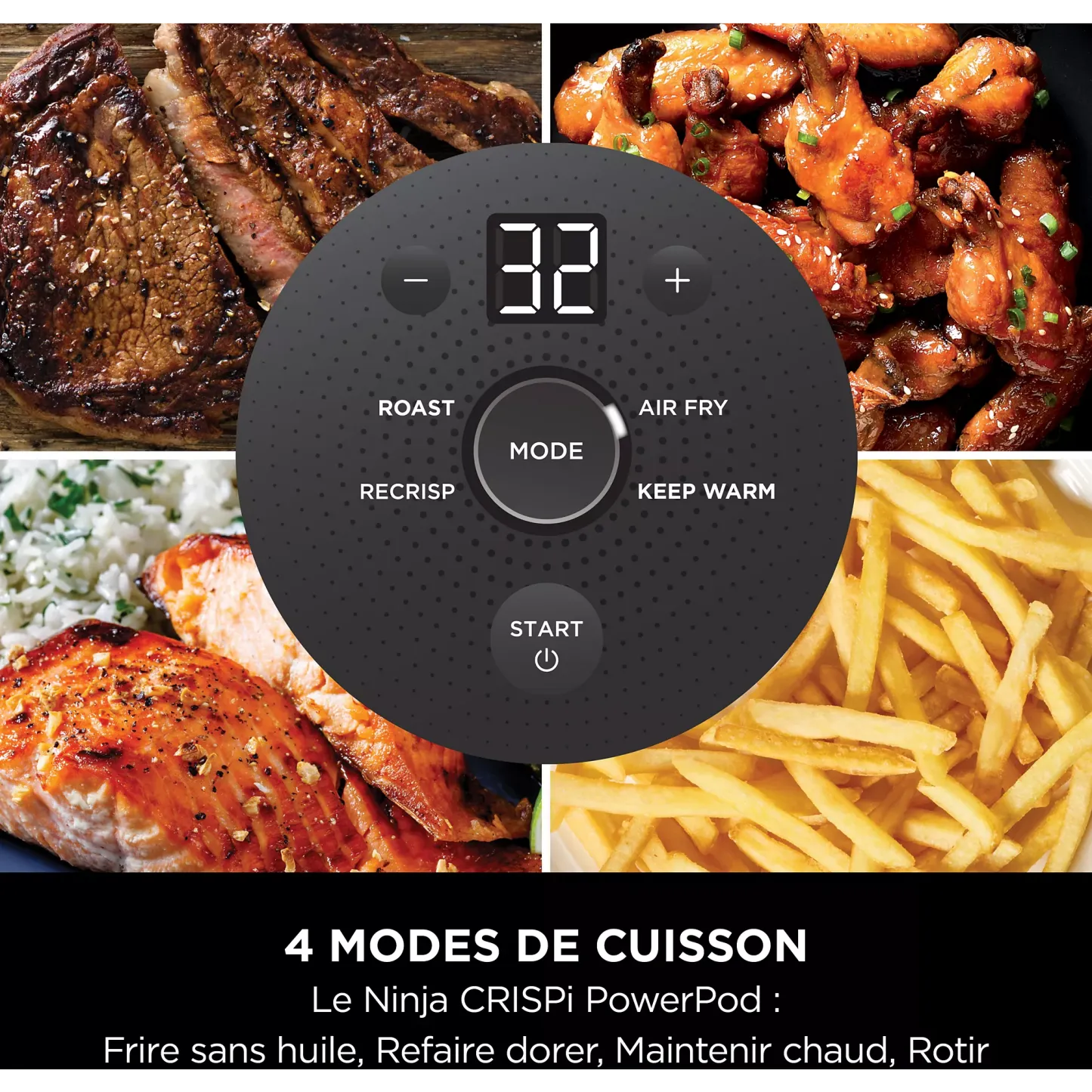 NINJA Friteuse sans huile NINJA CRISPi 4-in-1 FN101EUGY : La Révolution Culinaire Compacte