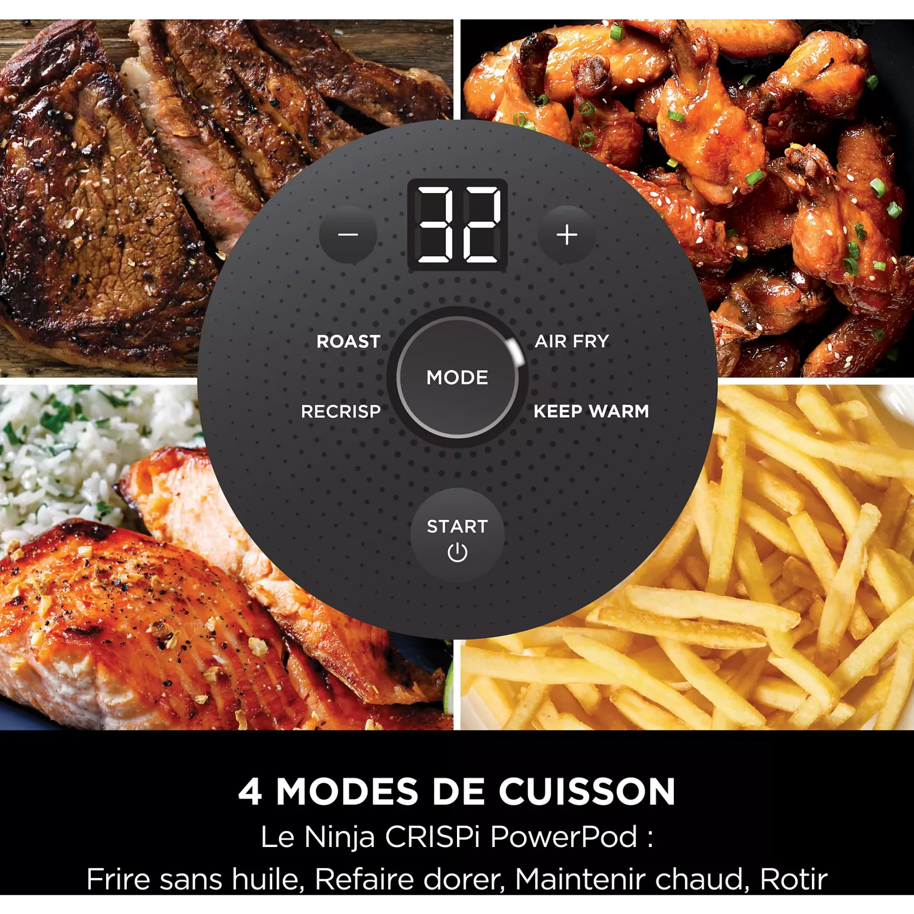 NINJA Friteuse sans huile NINJA CRISPi 4-in-1 FN101EUGY : La Révolution Culinaire Compacte