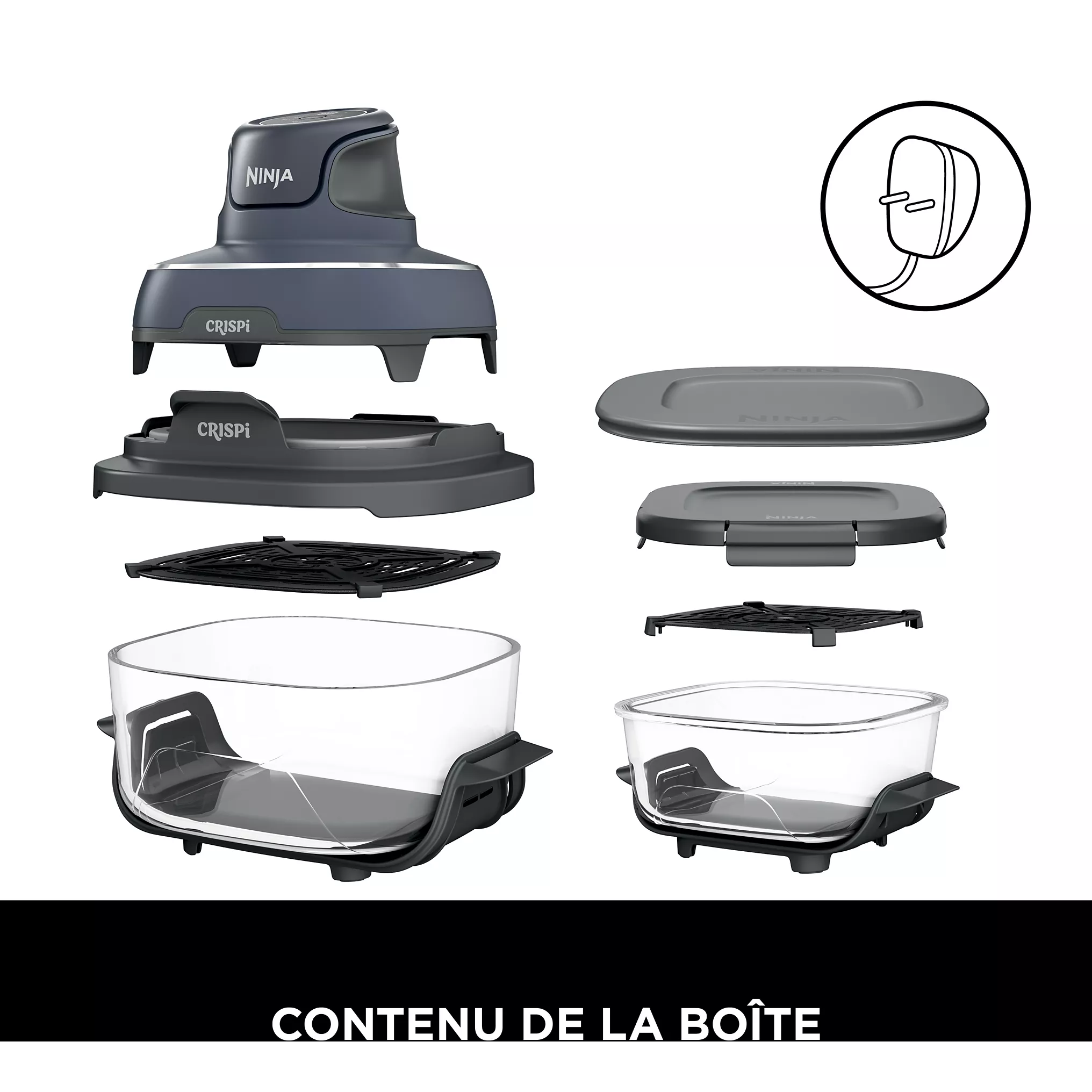 NINJA Friteuse sans huile NINJA CRISPi 4-in-1 FN101EUGY : La Révolution Culinaire Compacte