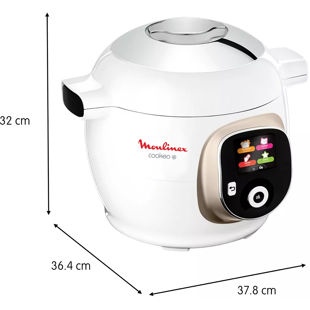 Cookeo MOULINEX CE85BA10 blanc 6 L, 6 modes de cuisson