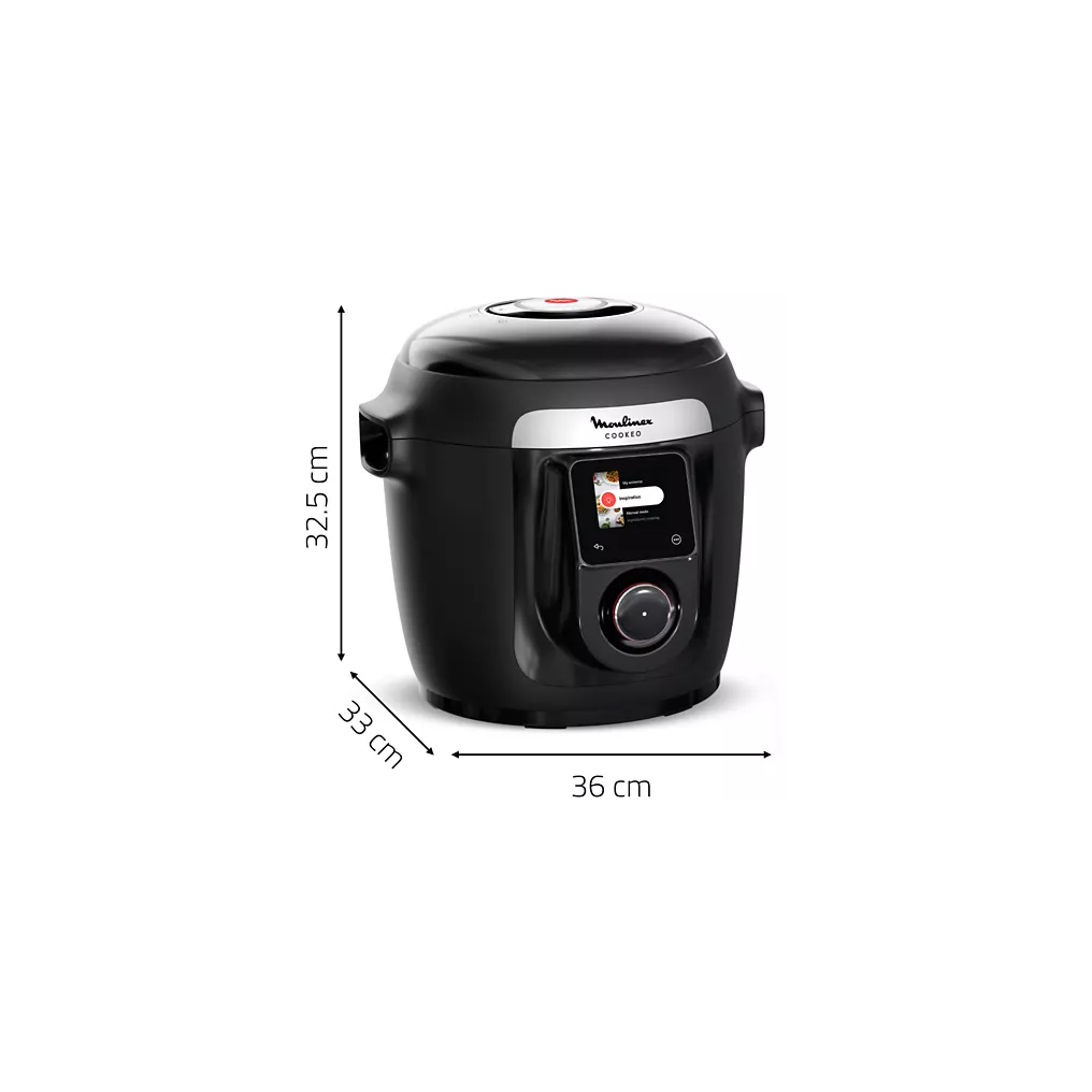 Cookeo MOULINEX CE952810 noir wifi 6 L, 9 modes de cuisson