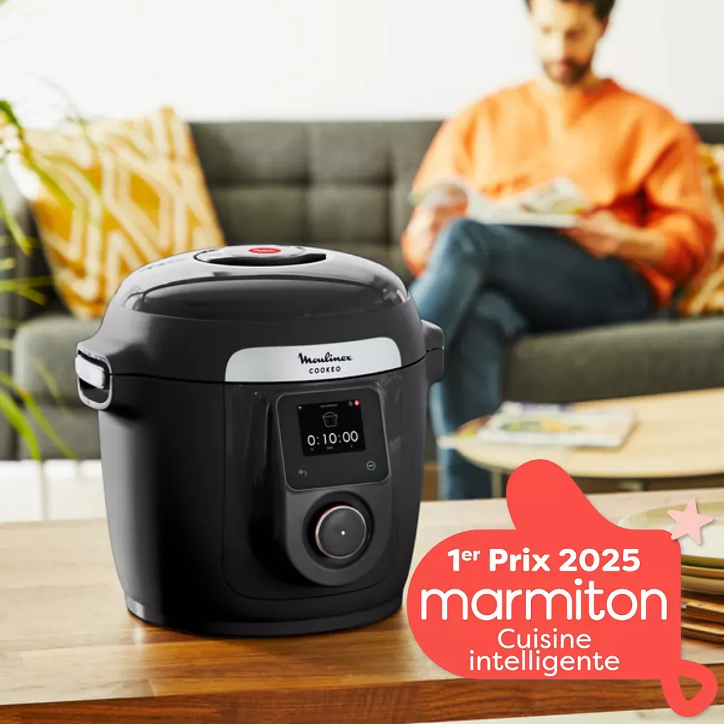 Cookeo MOULINEX CE952810 noir wifi 6 L, 9 modes de cuisson