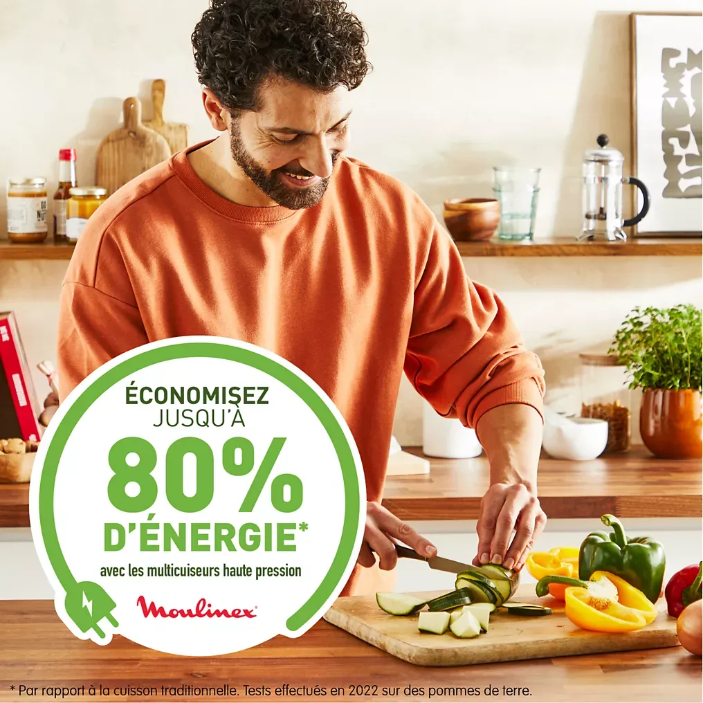 Cookeo MOULINEX CE952810 noir wifi 6 L, 9 modes de cuisson