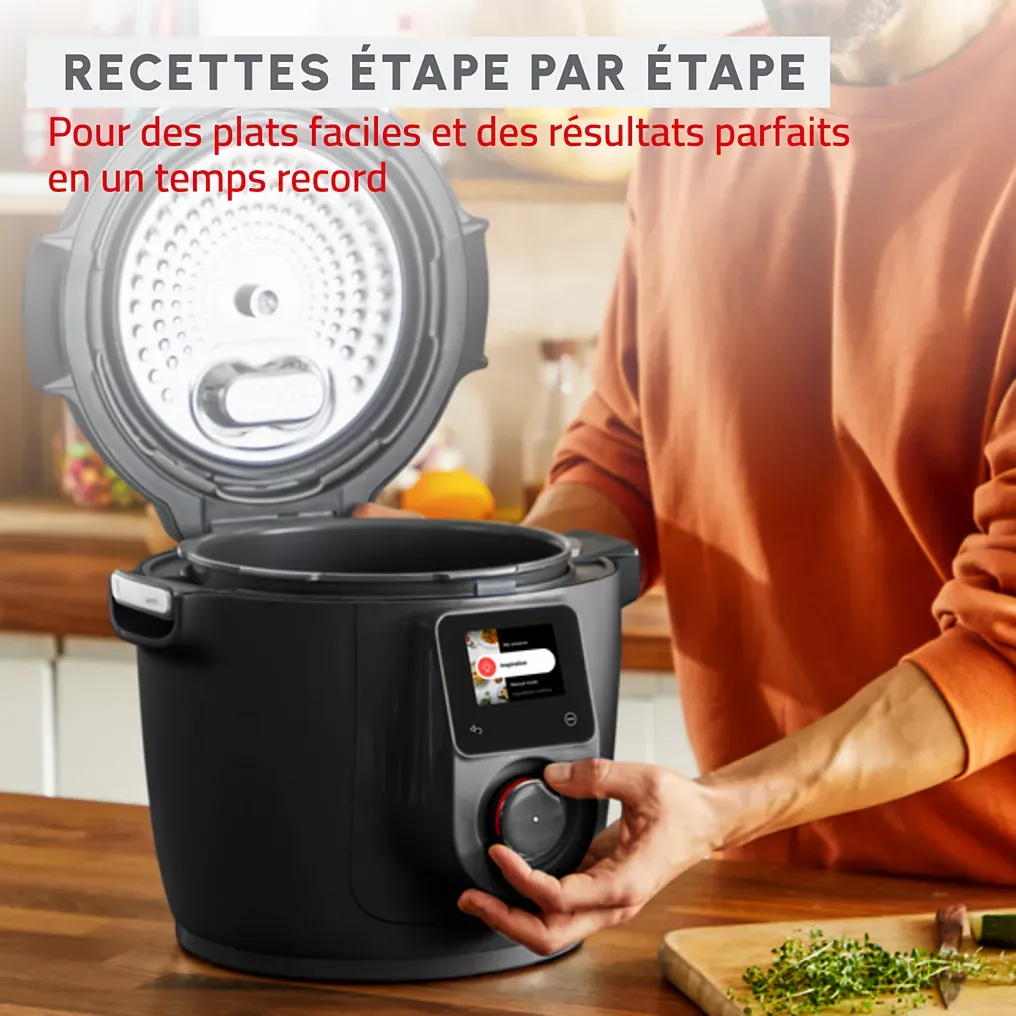 Cookeo MOULINEX CE952810 noir wifi 6 L, 9 modes de cuisson