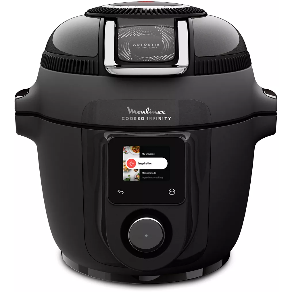 MOULINEX Cookeo MOULINEX Multicuiseur Airfryer Cookeo Infinity avec pale Noir CE9828F0 20 modes de cuisson, 6,5 L
