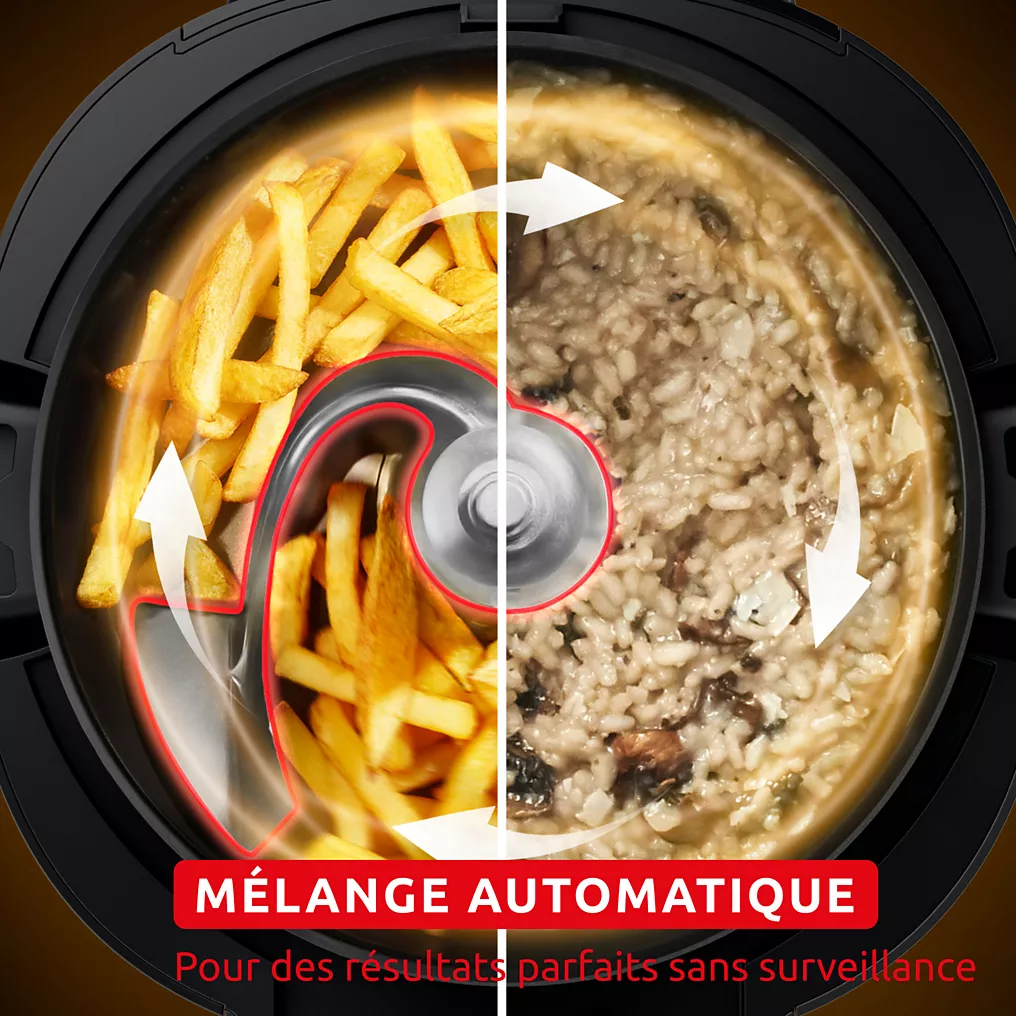 MOULINEX Cookeo MOULINEX Multicuiseur Airfryer Cookeo Infinity avec pale Noir CE9828F0 20 modes de cuisson, 6,5 L