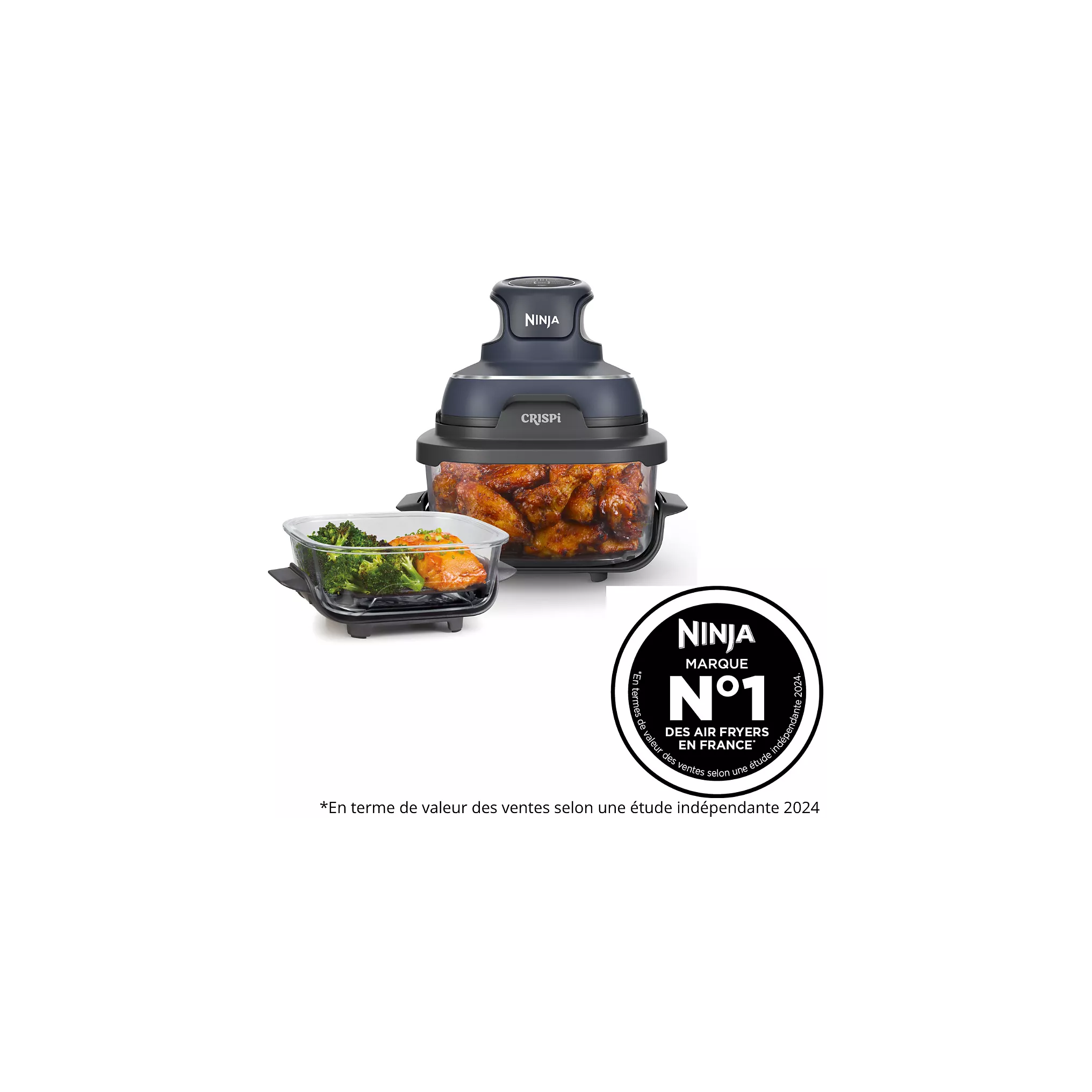 NINJA Friteuse sans huile NINJA CRISPi 4-in-1 FN101EUGY : La Révolution Culinaire Compacte