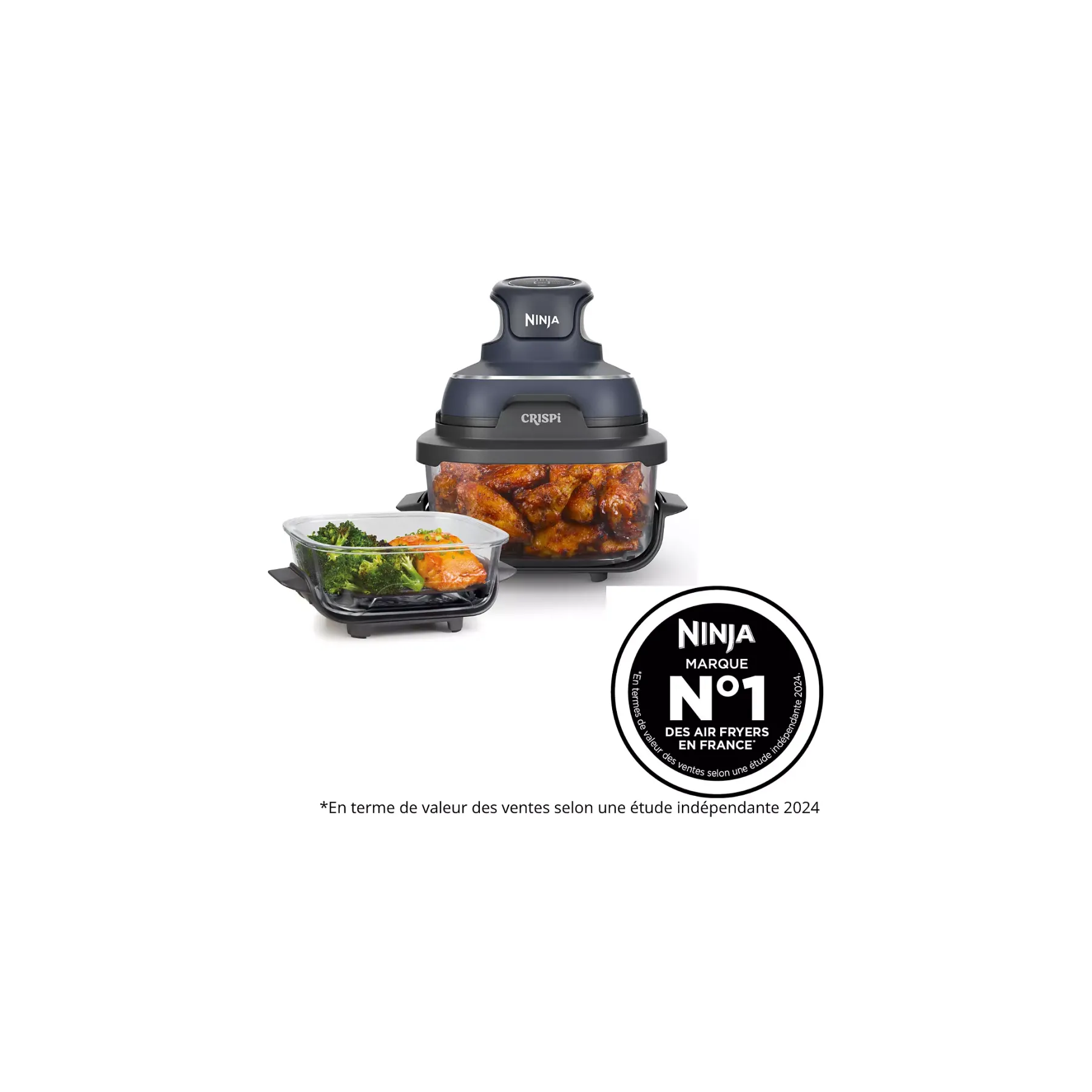 NINJA Friteuse sans huile NINJA CRISPi 4-in-1 FN101EUGY : La Révolution Culinaire Compacte