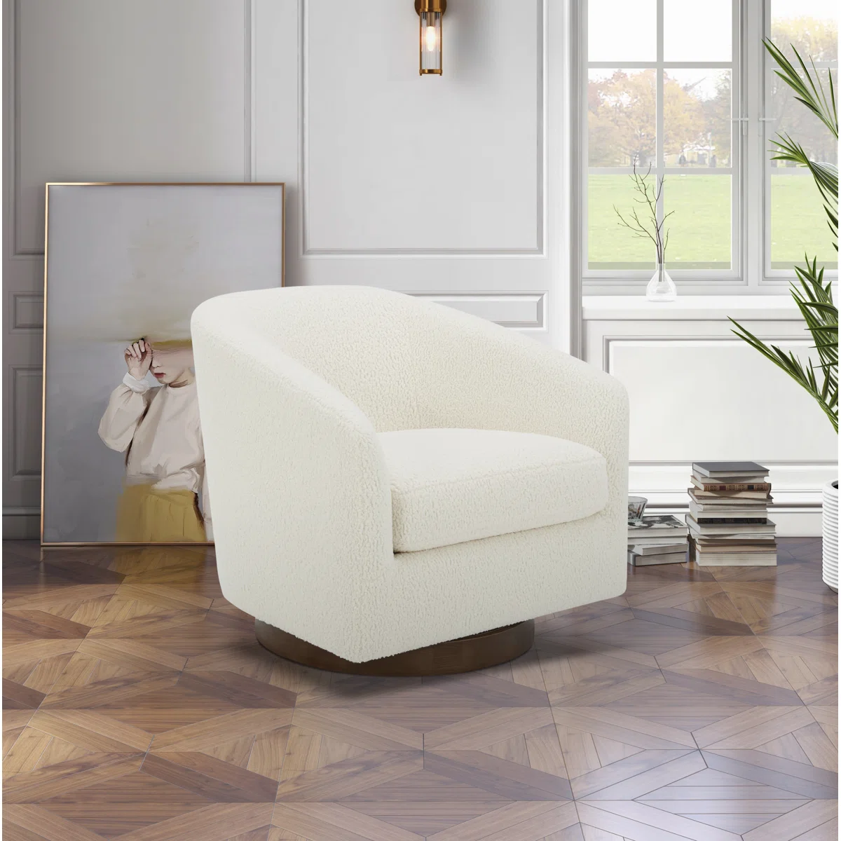 Fauteuil pivotant Bennett – Design moderne et confort enveloppant