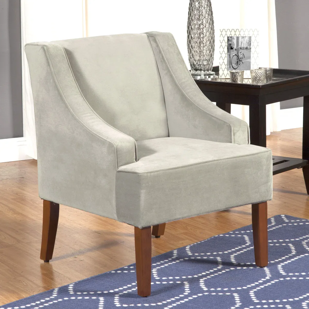  Fauteuil d’appoint Daryann – Design élégant en velours