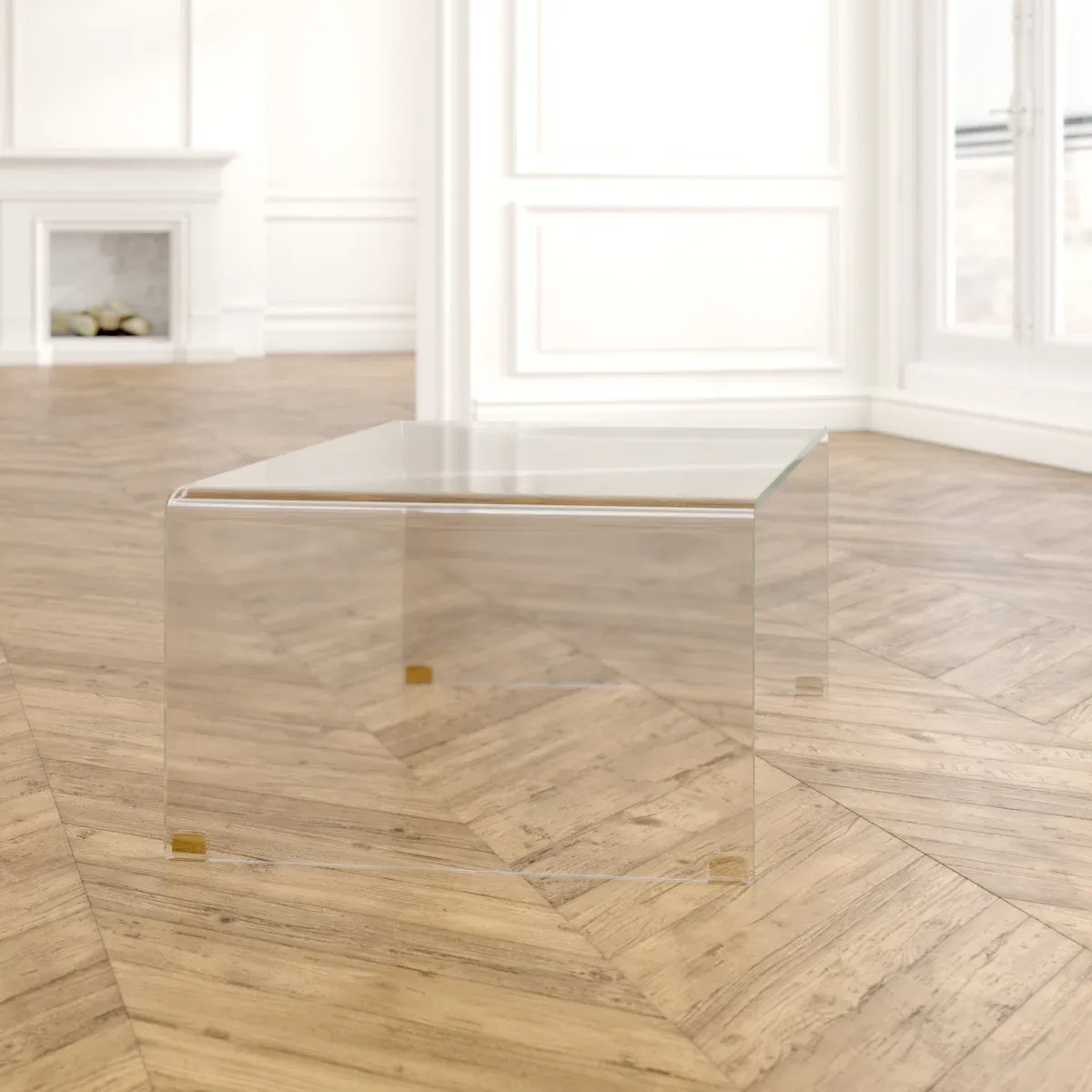 Table basse Dasher en verre – Élégance et transparence contemporaine