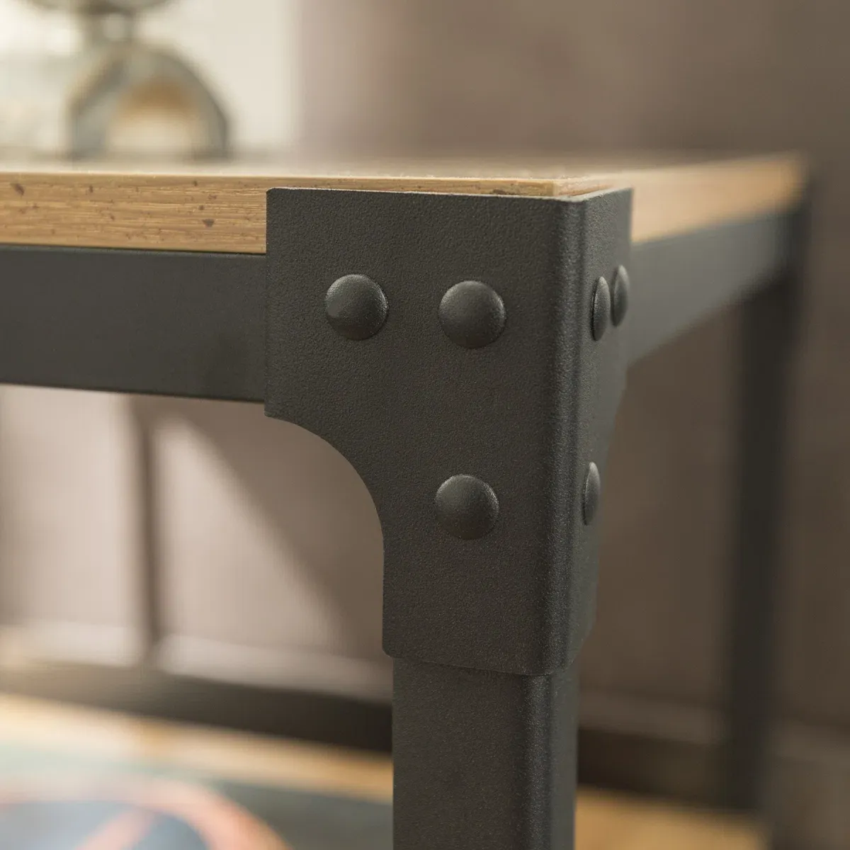 Table basse Feickert – Design bicolore avec étagère de rangement