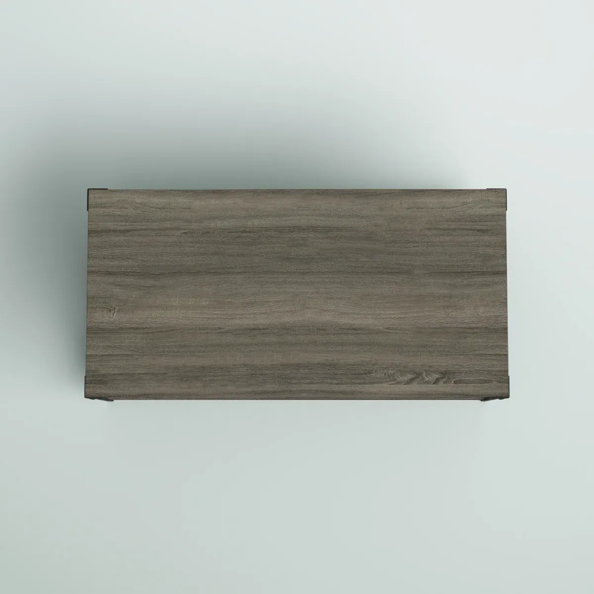 Table basse Feickert – Design bicolore avec étagère de rangement