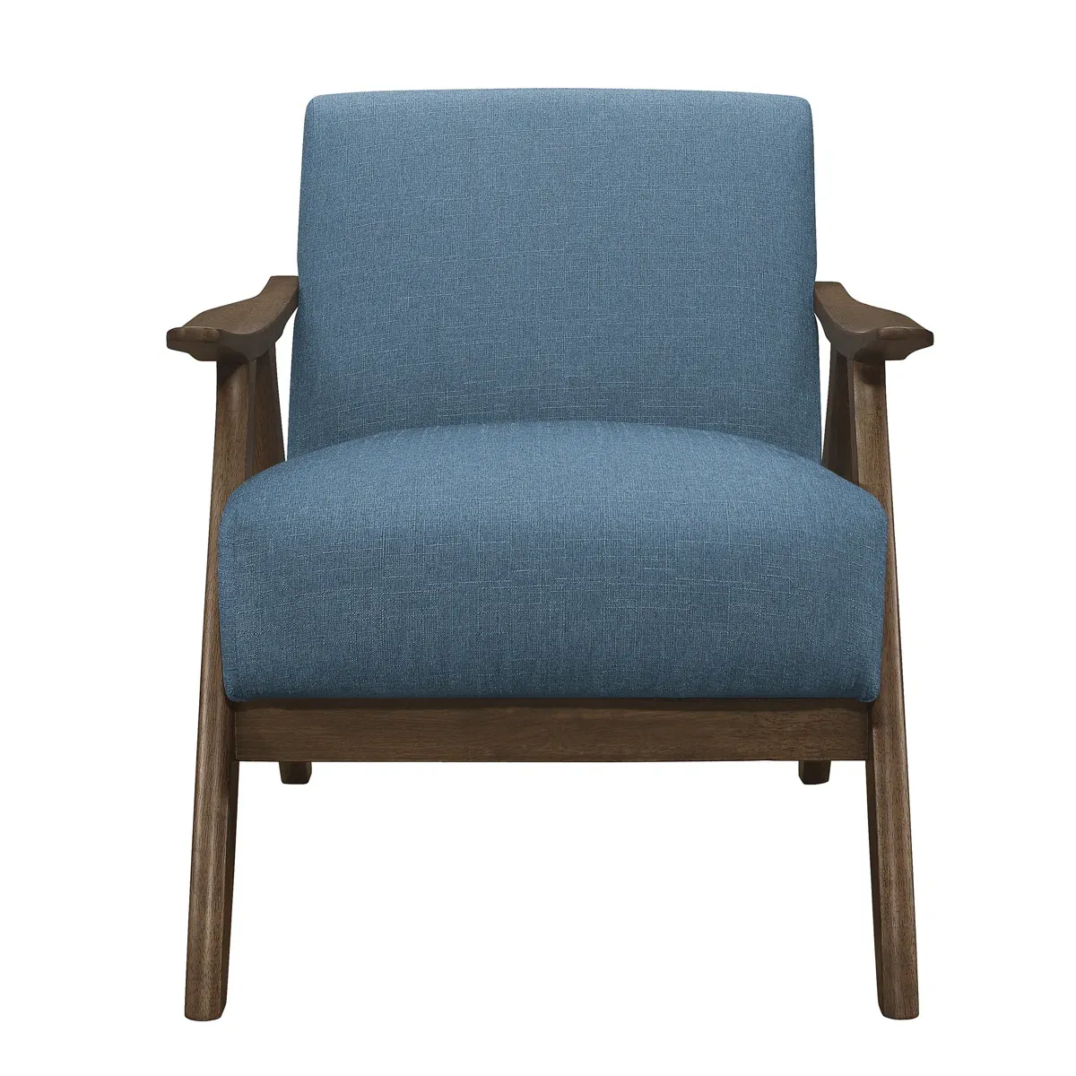 Fauteuil Hofstetter – Design rétro en bois et tissu