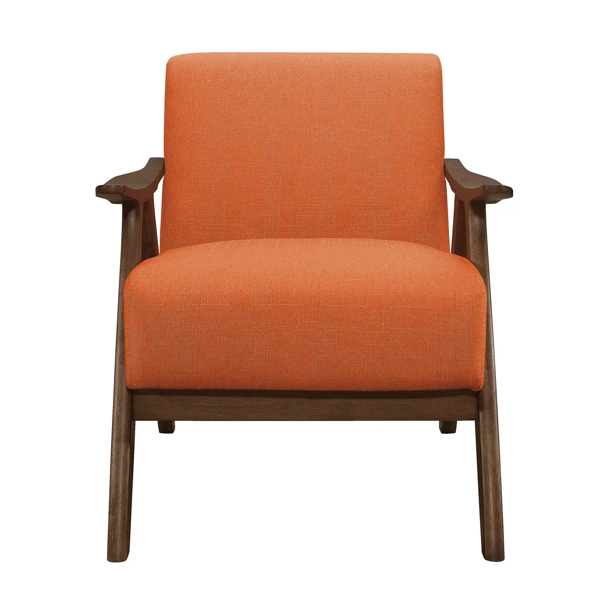 Fauteuil Hofstetter – Design rétro en bois et tissu