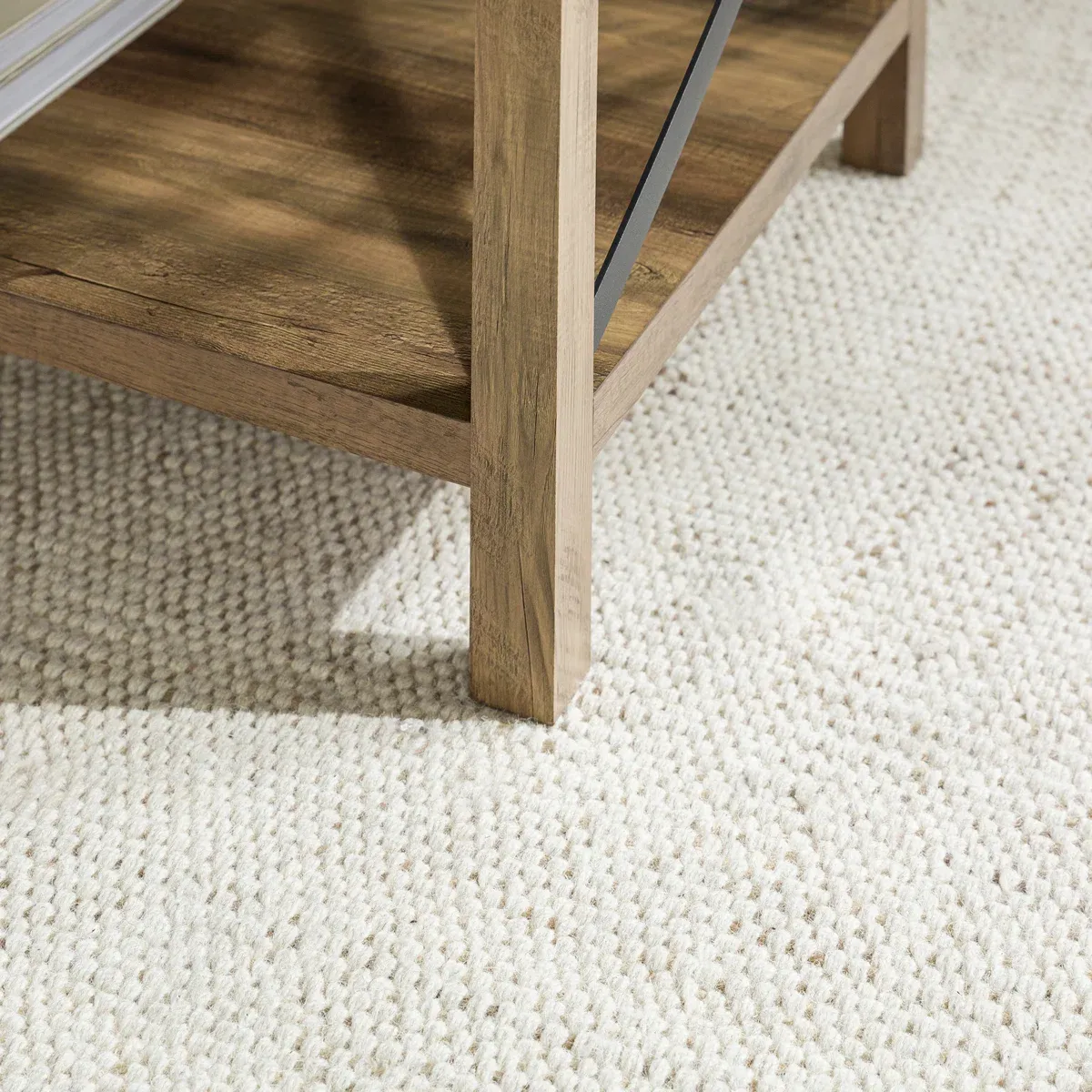 Table basse Larenda avec étagère ouverte