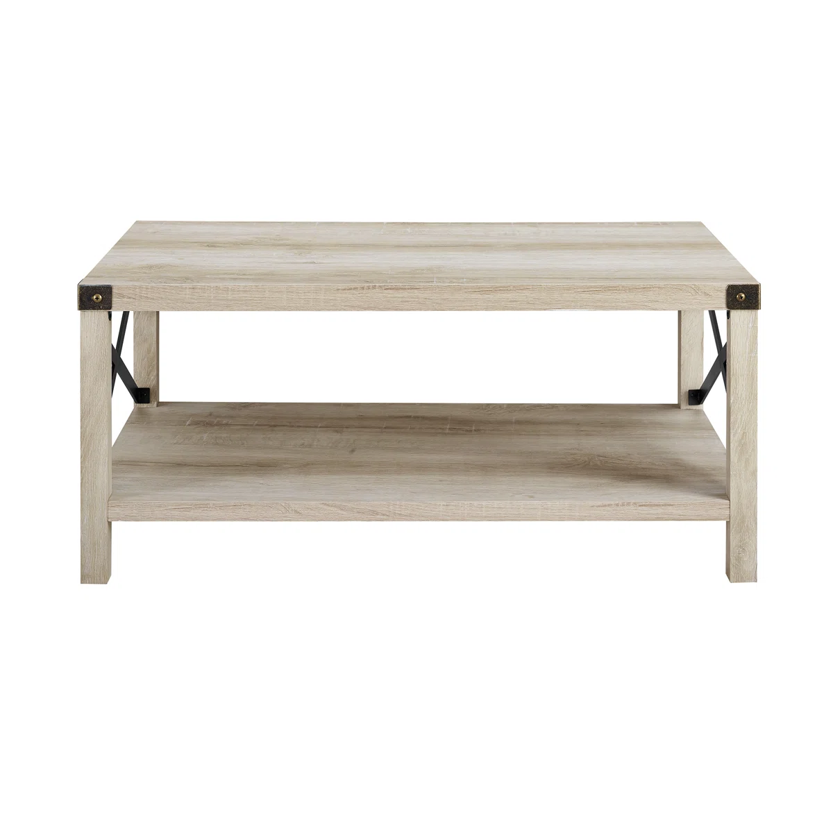 Table basse Larenda avec étagère ouverte
