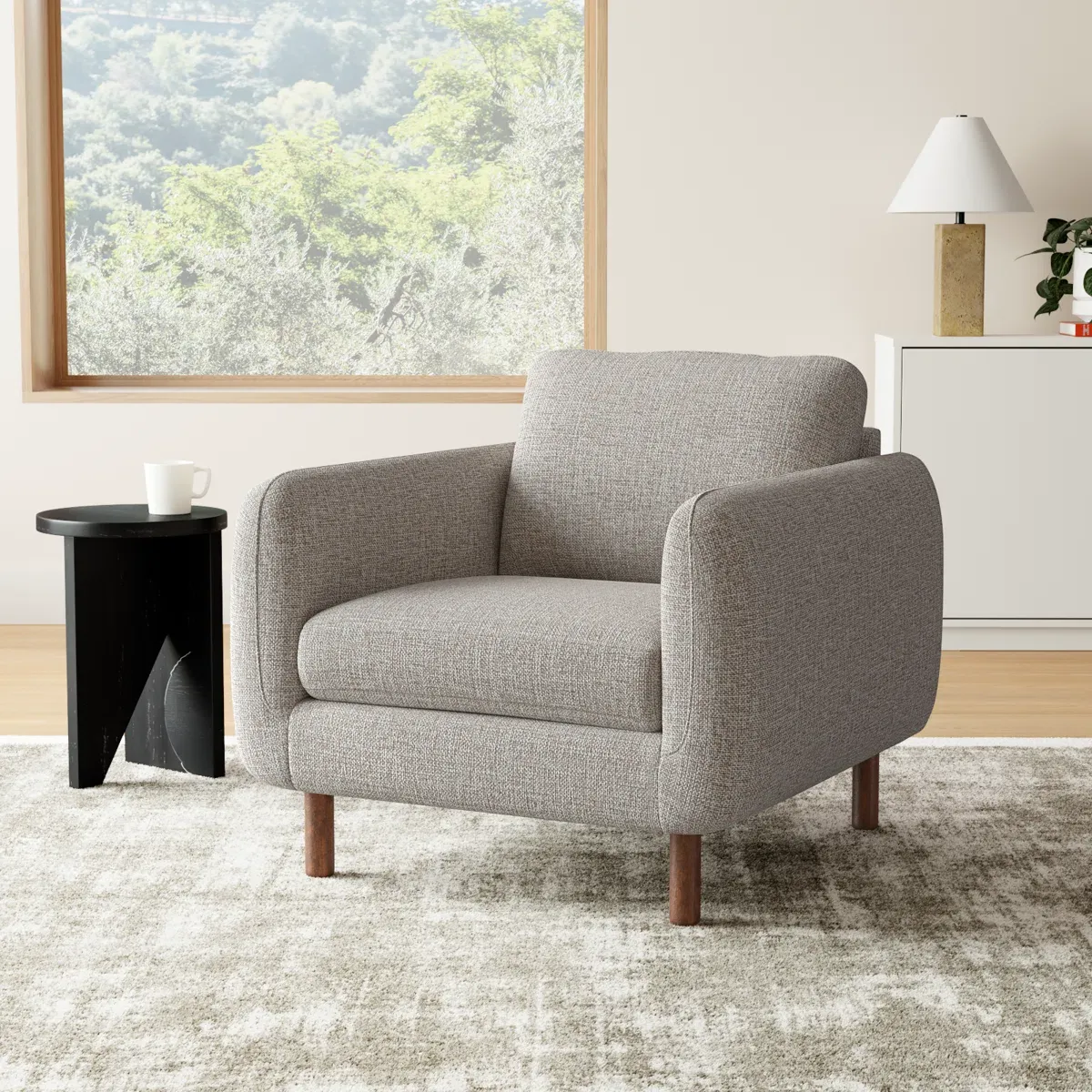 Fauteuil Leno – Fauteuil Rembourré Style Contemporain